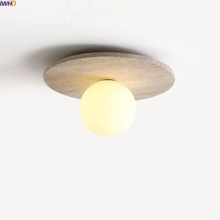 Celako™ Calvoro Ceiling Light | Yellow Travertine Modern Style