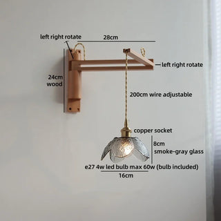 Celako™ Florent Wall Light | Glass Bedroom Lighting