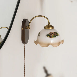 Celako™ Vitrosia Wall Light | Glass Copper Bedroom