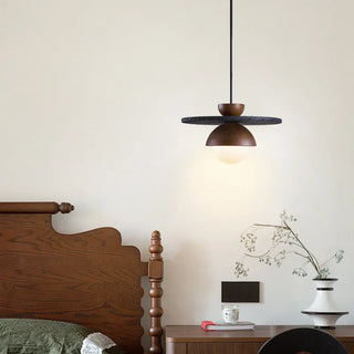 Celako™ Tralume Pendant Light | Black Travertine Wabi Sabi Kitchen Island Lighting