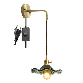 Celako™ Ambrien Wall Light | Amber Glass Living Room Lighting