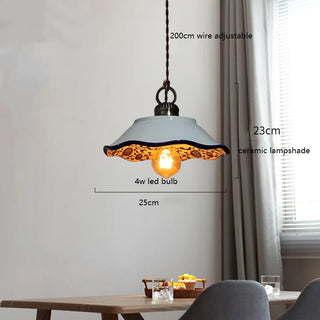 Celako™ Aurelie Pendant Light | Ceramic Dining Room Lighting