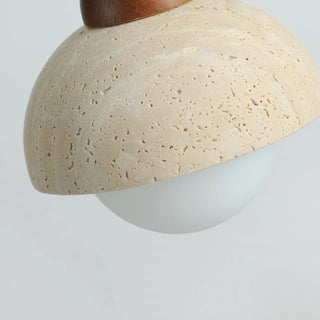 Celako™ Teravine Pendant Light | Yellow Travertine Living Room Lighting