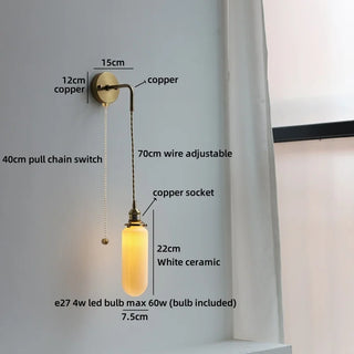 Celako™ Cuporo Wall Light | Copper Bedroom Lighting