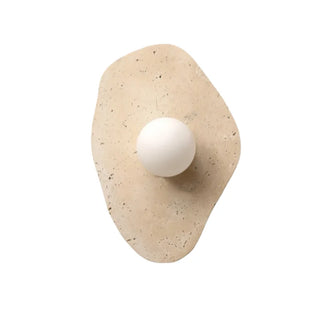 Celako™ Sabienna Wall Light | Yellow Travertine Living Room Lighting