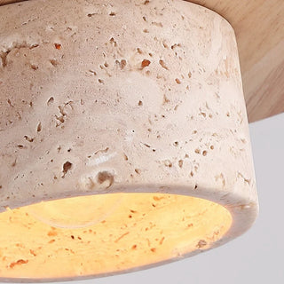 Celako™ Tiburno Pendant Light | Yellow Travertine Bedroom Lighting