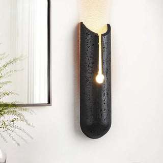 Celako™ Striato Wall Light | Black Travertine Vintage