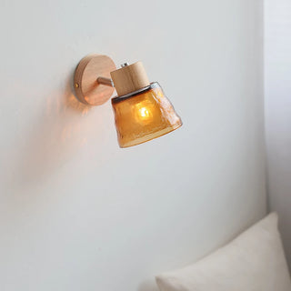 Celako™ Amberis Wall Light | Amber Glass Living Room Lighting