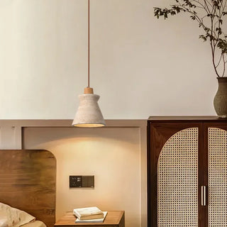 Celako™ Limora Pendant Light | Wood Yellow Travertine Living Room Lighting
