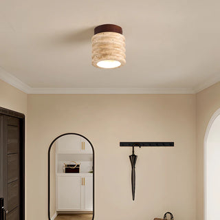 Celako™ Tivaro Ceiling Light | Travertine Hallway Lighting