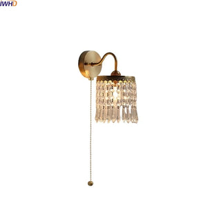 Celako™ Crysara Wall Light | Crystal Bedroom Lighting