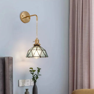 Celako™ Vitrale Wall Light | Copper Glass Dining Room Lighting