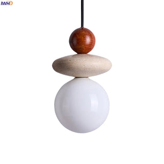 Celako™ Flavesco Pendant Light | Yellow Travertine Bedroom Lighting