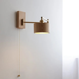 Celako™ Hinoki Wall Light | Wood Bedroom Lighting