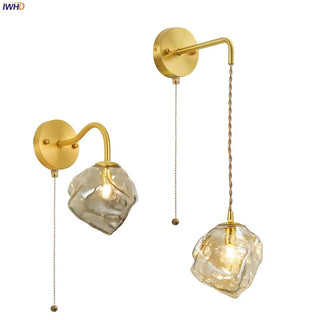 Celako™ Molena Wall Light | Glass Bedroom Lighting