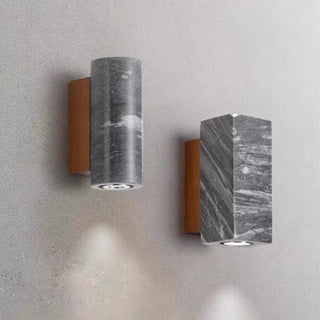 Celako™ Pietra Wall Light | Stone Bedside Lighting