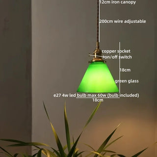 Celako™ Cuprella Pendant Light | Glass Copper Kitchen Island Lighting