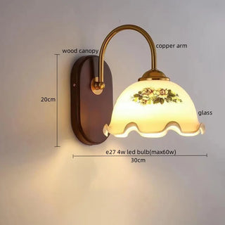 Celako™ Bellori Wall Light | Glass Bedroom Lighting