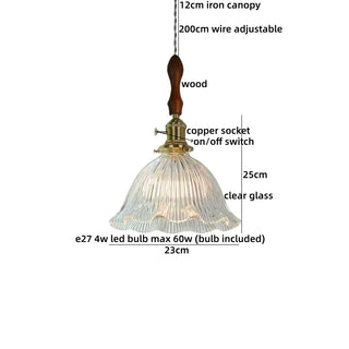 Celako™ Okumo Pendant Light | Glass Japan Style Bedroom Lighting