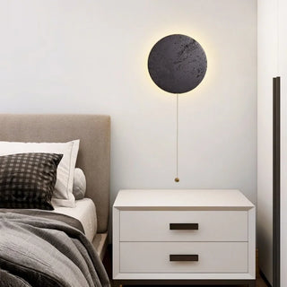 Celako™ Travion Wall Light | Black Travertine Bathroom Lighting