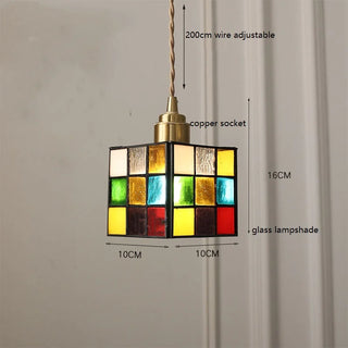 Celako™ Tessera Pendant Light | Glass Dining Room Lighting