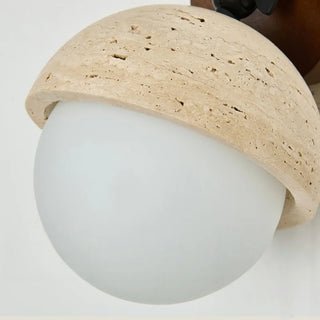Celako™ Calcario Wall Light | Yellow Travertine Bedroom Lighting