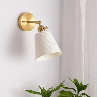 Celako™ Ivorel Wall Light | Ceramic Bedroom Lighting