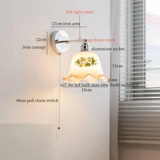 Celako™ Dentelle Wall Light | Glass French Vintage Bedroom Lighting