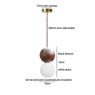 Celako™ Noyer Pendant Light | Black Walnut Dining Room Lighting