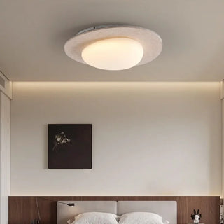 Plafonnier Celako™ Lucivertine | Travertin Jaune Style Moderne