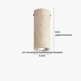 Celako™ Travira Ceiling Light | Travertine Hallway Lighting