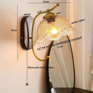 Celako™ Lunova Wall Light | Glass Bedroom Lighting