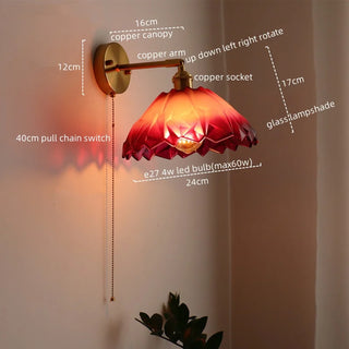 Celako™ Cuprystal Wall Light | Copper Glass Living Room Lighting