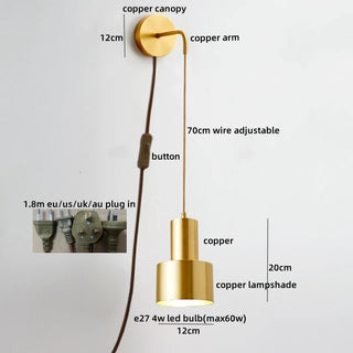 Celako™ Cuparo Wall Light | Copper Living Room Lighting