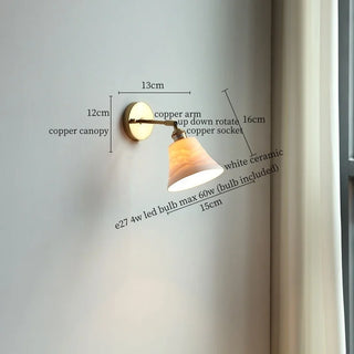 Celako™ Kaolini Wall Light | Ceramic Living Room Lighting