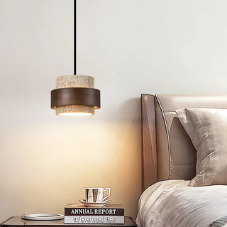 Celako™ Ochromar Pendant Light | Yellow Travertine Dining Room Lighting