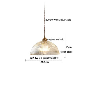 Celako™ Cuprisa Pendant Light | Glass Bedroom Lighting
