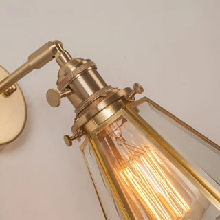 Celako™ Auriton Wall Light | Glass Copper Bedroom Lighting
