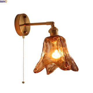 Celako™ Ambrium Wall Light | Amber Glass Japan Style