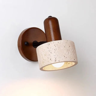 Celako™ Grotta Wall Light | Yellow Travertine Bedroom Lighting