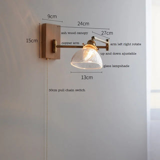 Celako™ Lustre Wall Light | Copper Bedside Lighting