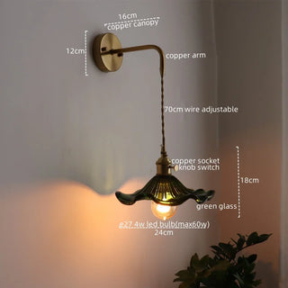 Celako™ Cuverro Wall Light | Glass Bedroom Lighting