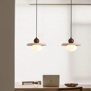 Celako™ Calizor Pendant Light | Yellow Travertine Bedroom Lighting