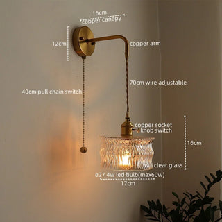 Celako™ Cupira Wall Light | Glass Bathroom Mirror Light