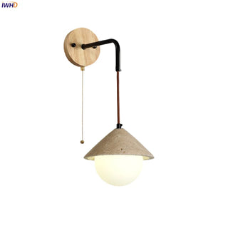Celako™ Travure Wall Light | Yellow Travertine Japan Style