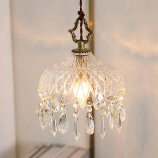 Celako™ Aurivitre Pendant Light | Crystal Glass Bedroom Lighting