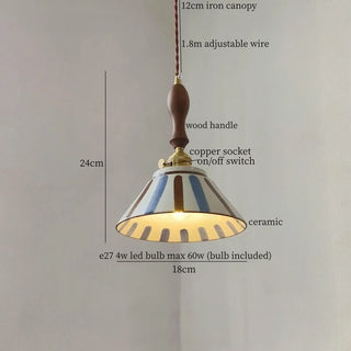Celako™ Keramora Pendant Light | Ceramic Mid Century Modern Bedroom Lighting