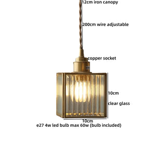Celako™ Aurivitra Pendant Light | Glass Bedroom Lighting