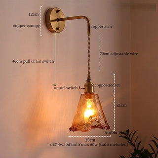 Celako™ Ambrys Wall Light | Glass Living Room Lighting