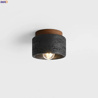 Celako™ Obsidian Ceiling Light | Black Travertine Kitchen Island Lighting